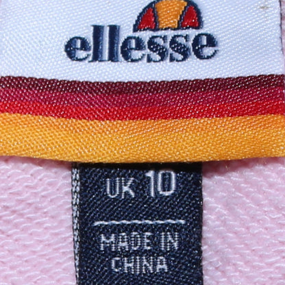 Womens UK Size 10 ellesse Pink Pullover Hoodie