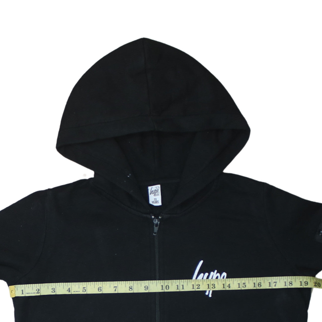 Boys UK Size 13 Years Hype Black Full Zip Hoodie