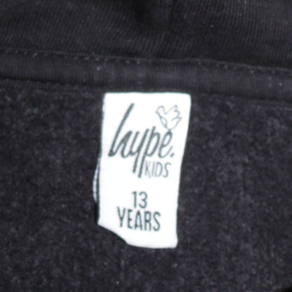 Boys UK Size 13 Years Hype Black Full Zip Hoodie