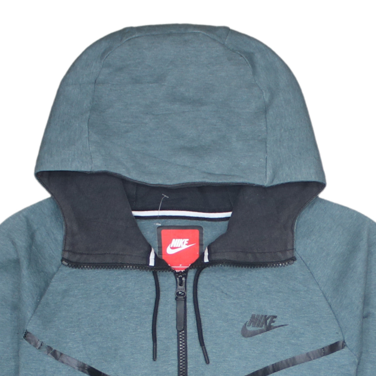 Mens UK Size S Nike Green Full Zip Hoodie