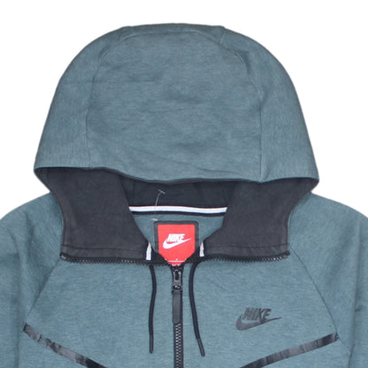Mens UK Size S Nike Green Full Zip Hoodie