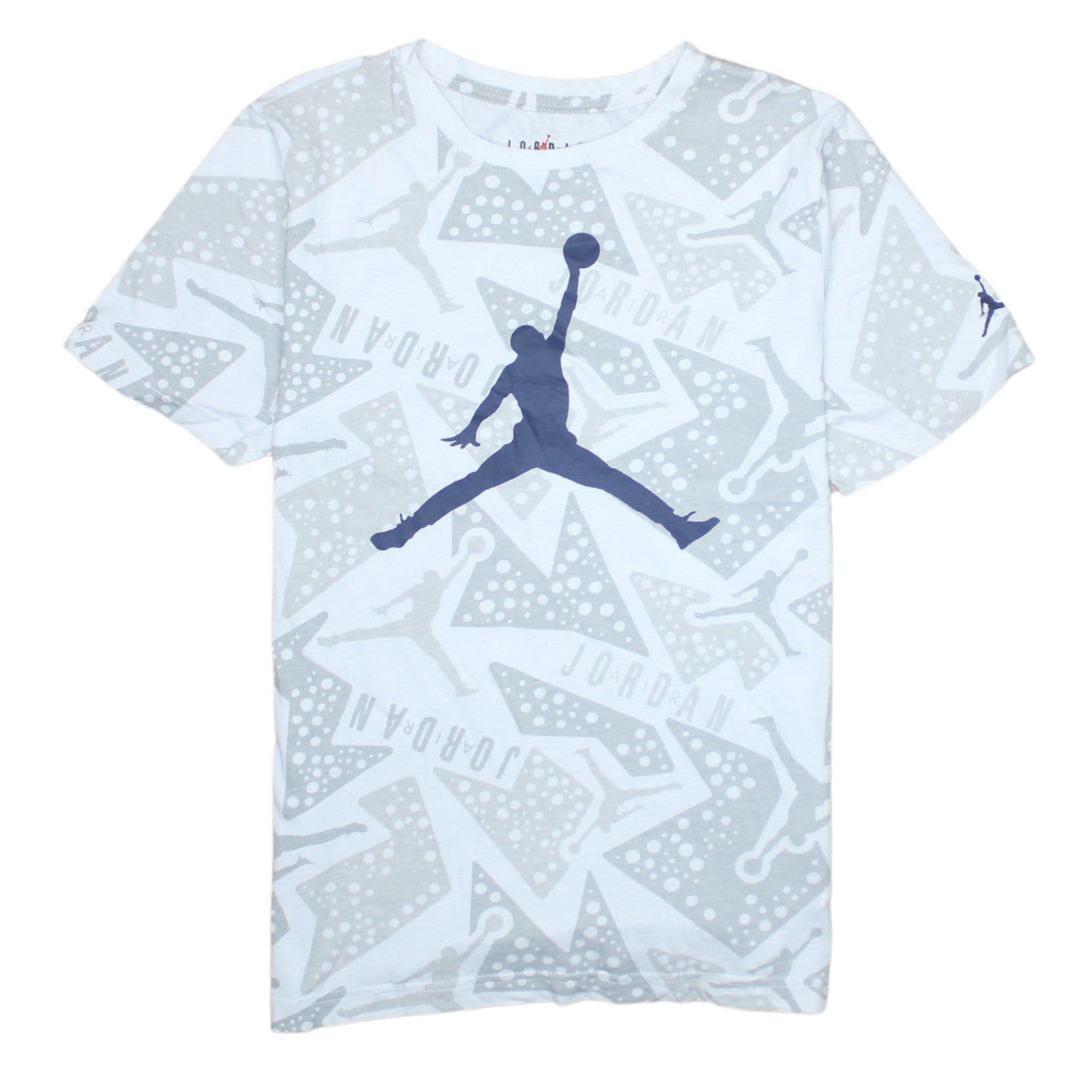Boys UK Size 12-13 Years Jordan White Basic T-Shirt