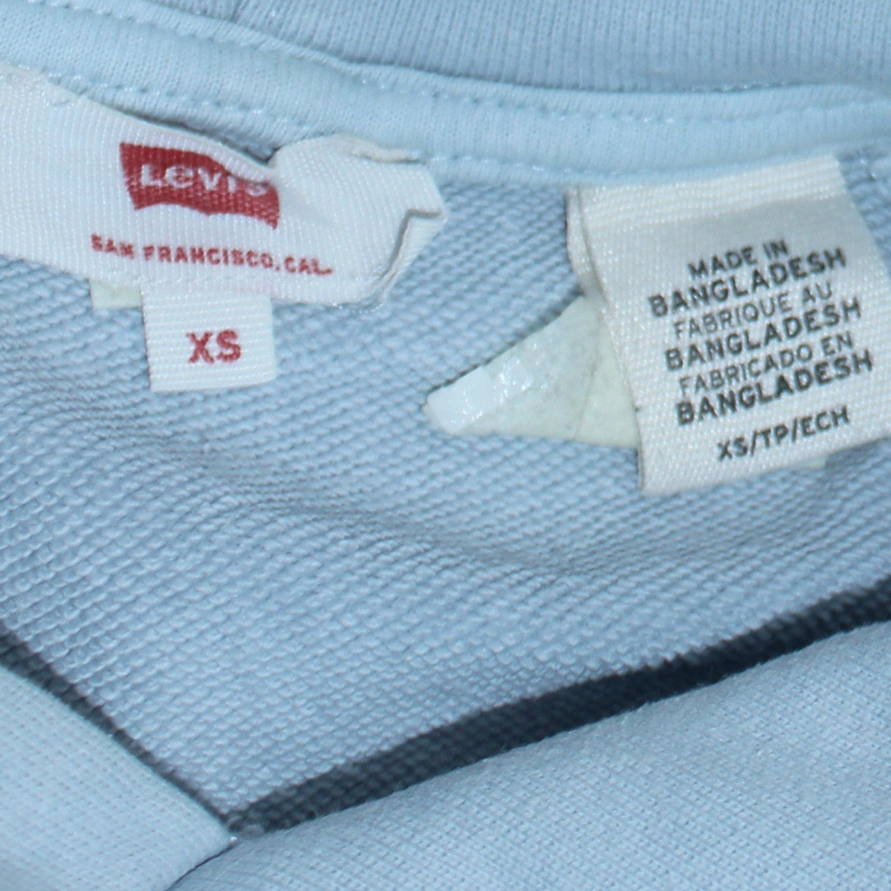 Womens UK Size XS Levi's Blue Pullover Hoodie