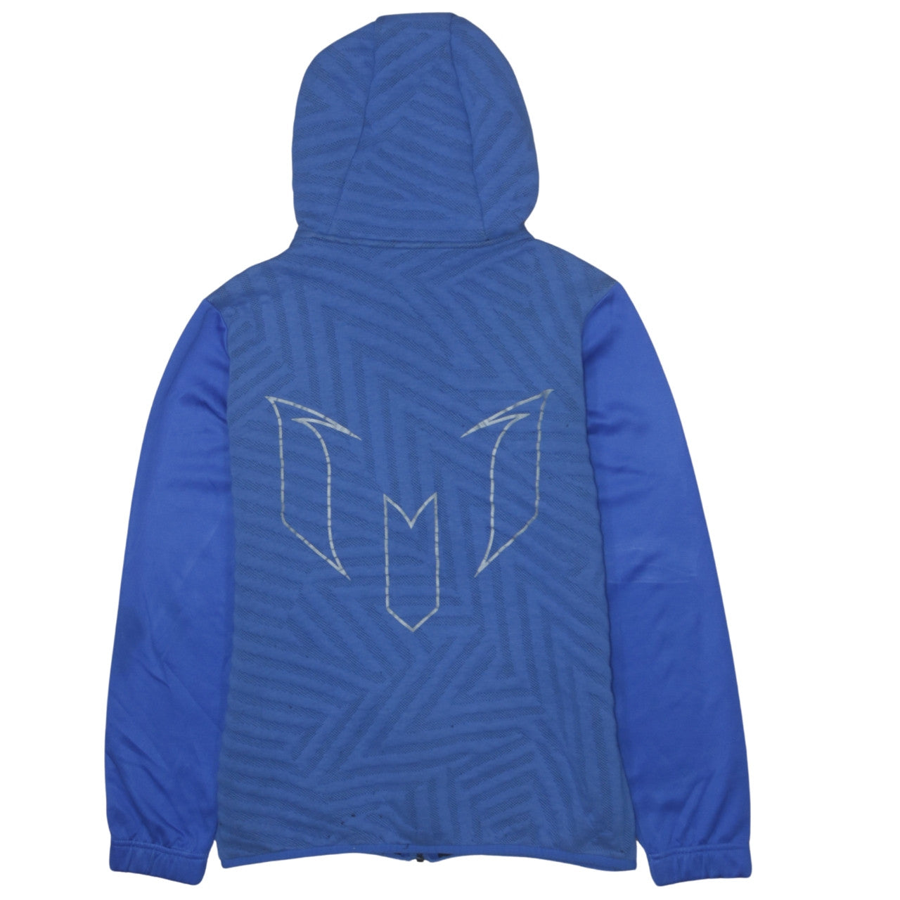 Boys UK Size 13-14 Years adidas Blue Full Zip Hoodie