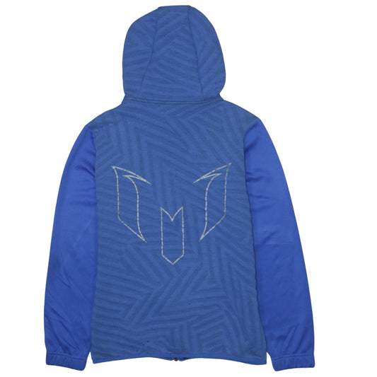 Boys UK Size 13-14 Years adidas Blue Full Zip Hoodie