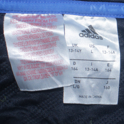 Boys UK Size 13-14 Years adidas Blue Full Zip Hoodie