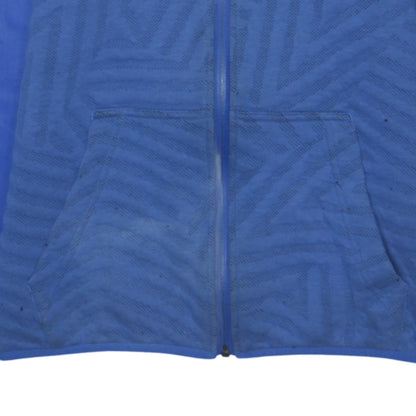 Boys UK Size 13-14 Years adidas Blue Full Zip Hoodie