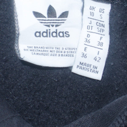 Womens UK Size 10 adidas Black Pullover Hoodie