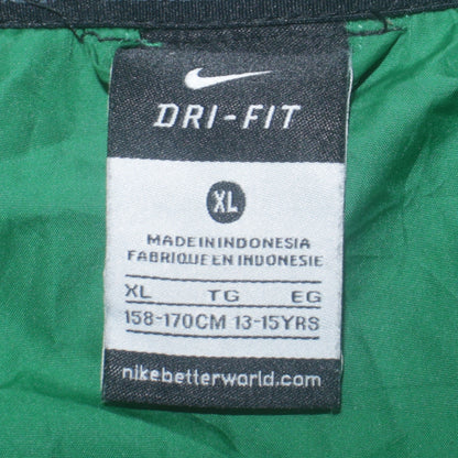 Nike Boys Green Dri-FIT XL Track Jacket Lightweight Full Zip Sports Top