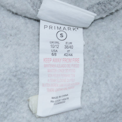 Disney Primark Women's Grey Mickey Mouse Pullover Sweatshirt Size S 10/12