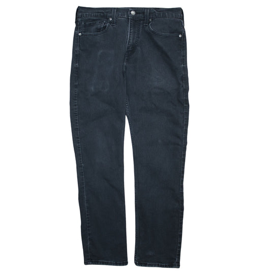 Levi Strauss Signature Men's Black Slim Fit Denim Jeans 36x32