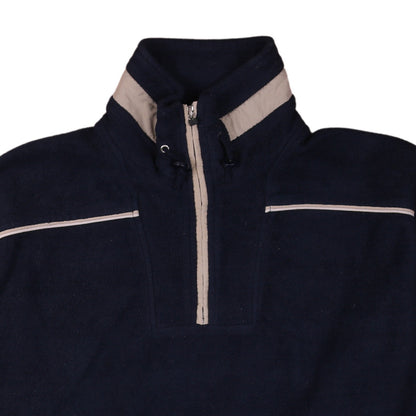 Champion Men's Blue 2XL Fleece 1/4 Zip Pullover Sweatshirt