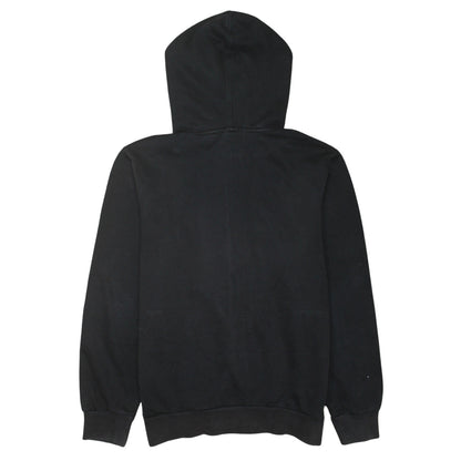 Puma Boys Black Full Zip Hoodie Size 14 Graphic Print Fleece Lined