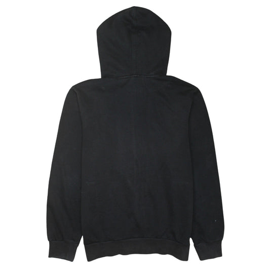 Puma Boys Black Full Zip Hoodie Size 14 Graphic Print Fleece Lined
