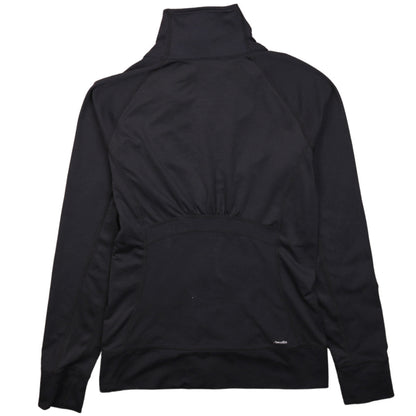 Adidas Women Black Size S Full Zip Hooded Sweatshirt Climalite