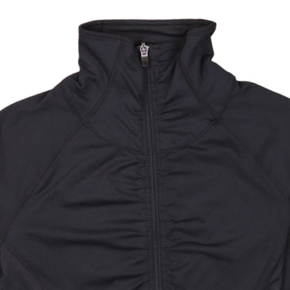 Adidas Women Black Size S Full Zip Hooded Sweatshirt Climalite