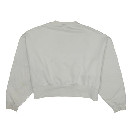 Nike Womens Beige Crew Neck Pullover Sweatshirt XS Cotton Blend