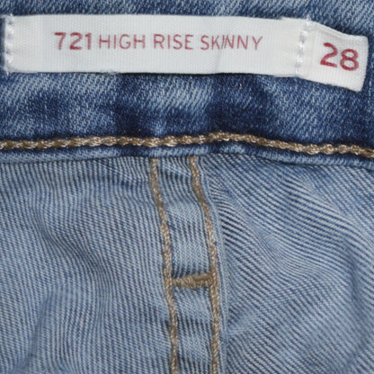 Levi's Women's Blue 721 High Rise Skinny Jeans Size 28