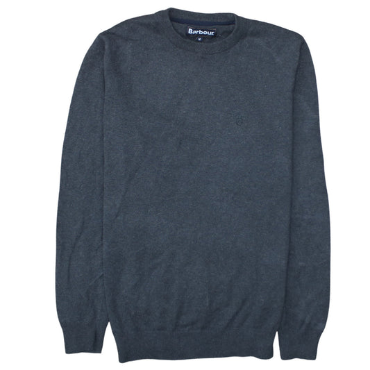 Barbour Men’s Grey Wool Crew Neck Pullover Jumper M