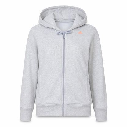 Adidas Womens Grey Full Zip Hoodie Small Climalite Essentials