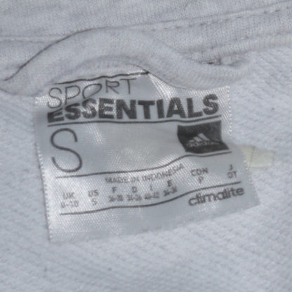Adidas Womens Grey Full Zip Hoodie Small Climalite Essentials