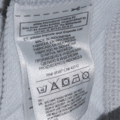 Adidas Womens Grey Full Zip Hoodie Small Climalite Essentials