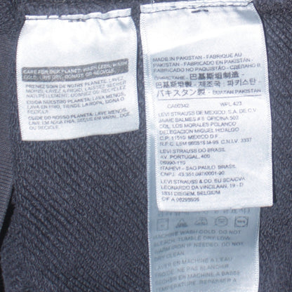 Levi's Mens Black Camo Logo Crew Neck Sweatshirt Size M