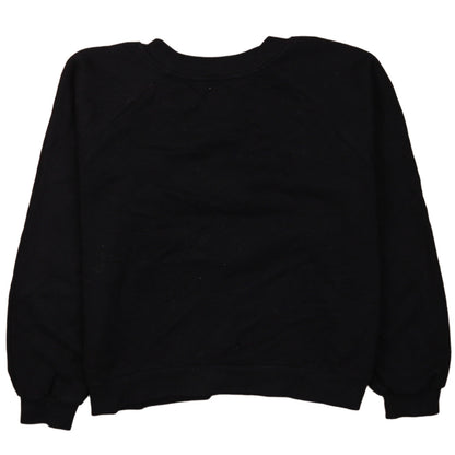 Bershka Women Black Mickey Mouse Pullover Sweatshirt XS