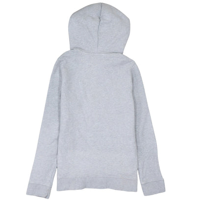 Adidas Women's Grey Pullover Hoodie UK 14 Long Sleeve Logo Sweatshirt