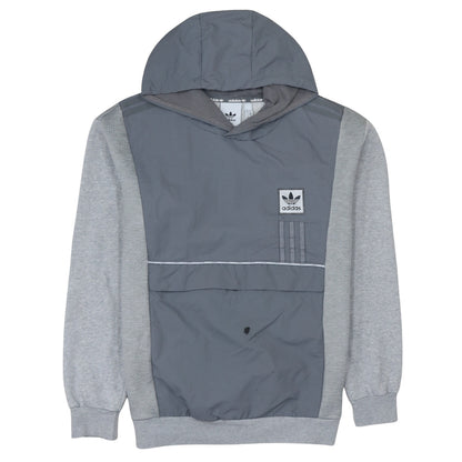 Adidas Men's Grey Pullover Hoodie Size M Sports Casual