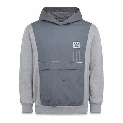 Adidas Men's Grey Pullover Hoodie Size M Sports Casual