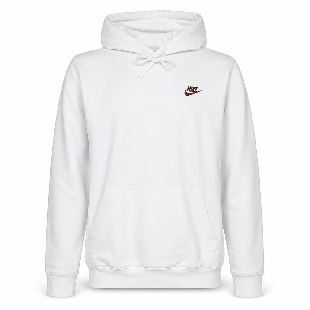 Nike Men's White Pullover Hoodie Small Regular Fit Sportswear