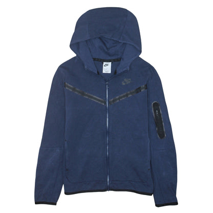 Nike Boys Blue Full Zip Hoodie Size L 147-158cm Hooded Sweatshirt