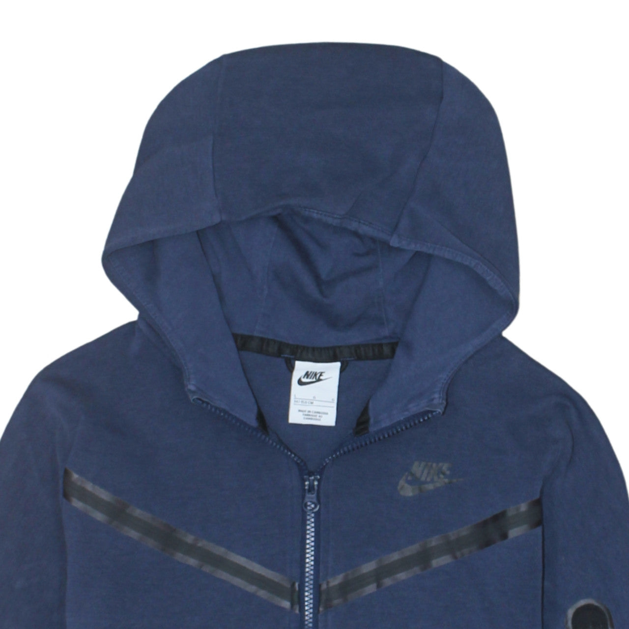 Nike Boys Blue Full Zip Hoodie Size L 147-158cm Hooded Sweatshirt