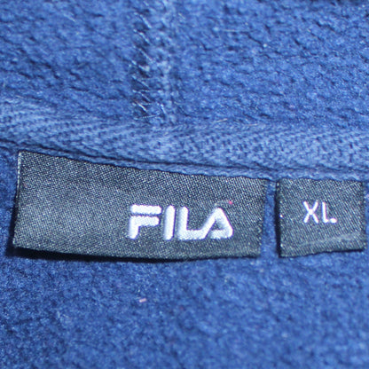 Fila Mens Blue Pullover Hoodie XL Logo Sports Sweatshirt