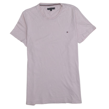 Tommy Hilfiger Men's Pink Cotton Crew Neck T-Shirt XL