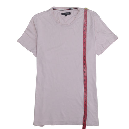 Tommy Hilfiger Men's Pink Cotton Crew Neck T-Shirt XL
