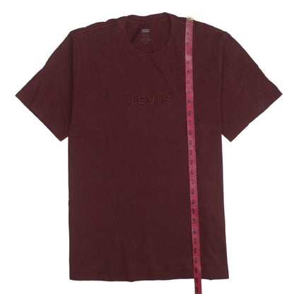 Levi's Men's Brown Relaxed Fit Cotton Crew Neck T-Shirt Size S