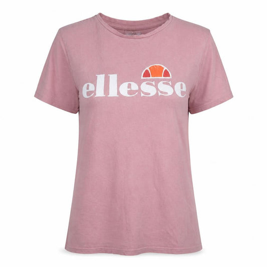 Ellesse Womens Pink Short Sleeve Cotton Logo T-Shirt Size 10