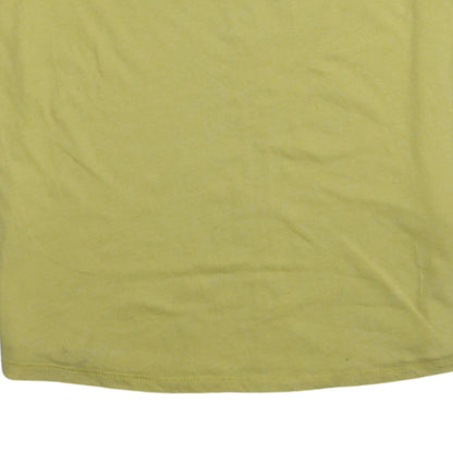 Tommy Jeans Men's Yellow Slim Fit Cotton Blend T-Shirt Size L