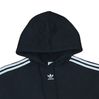 Adidas Women Black Hoodie Size 18 Hooded Pullover Sweatshirt