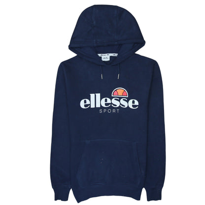 Ellesse Women’s Navy Blue Pullover Hoodie Size M Cotton Blend Sport Style