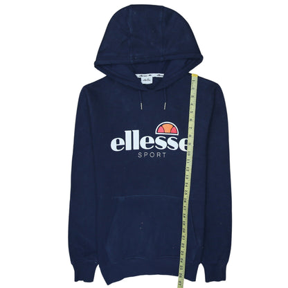 Ellesse Women’s Navy Blue Pullover Hoodie Size M Cotton Blend Sport Style