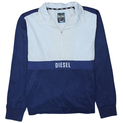Mens UK Size XL Diesel Blue Pullover Sweatshirt