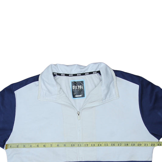 Mens UK Size XL Diesel Blue Pullover Sweatshirt