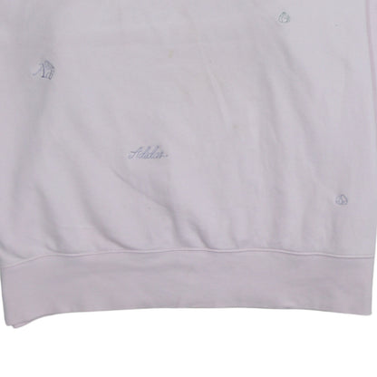Adidas Women Pink Sweatshirt Size 14 Pullover Crew Neck Rose Quartz