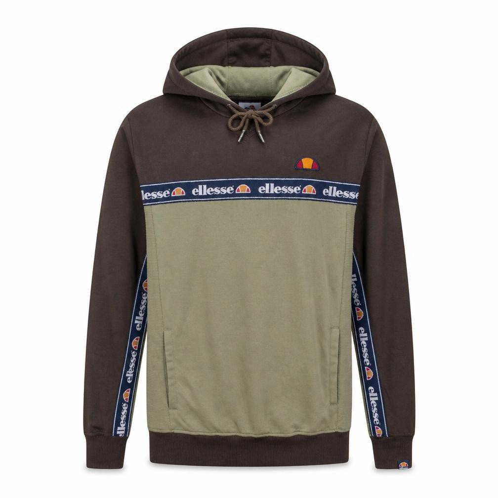 Ellesse Men's Green Pullover Hoodie S Regular Fit Logo Sportswear