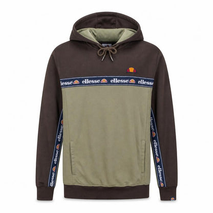 Ellesse Men's Green Pullover Hoodie S Regular Fit Logo Sportswear