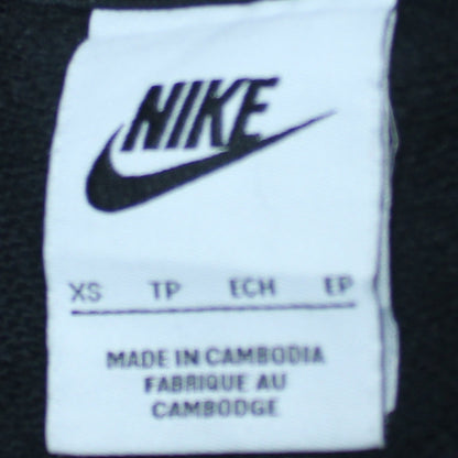 Nike Womens Black Pullover Hoodie XS Cotton Blend Classic Fit