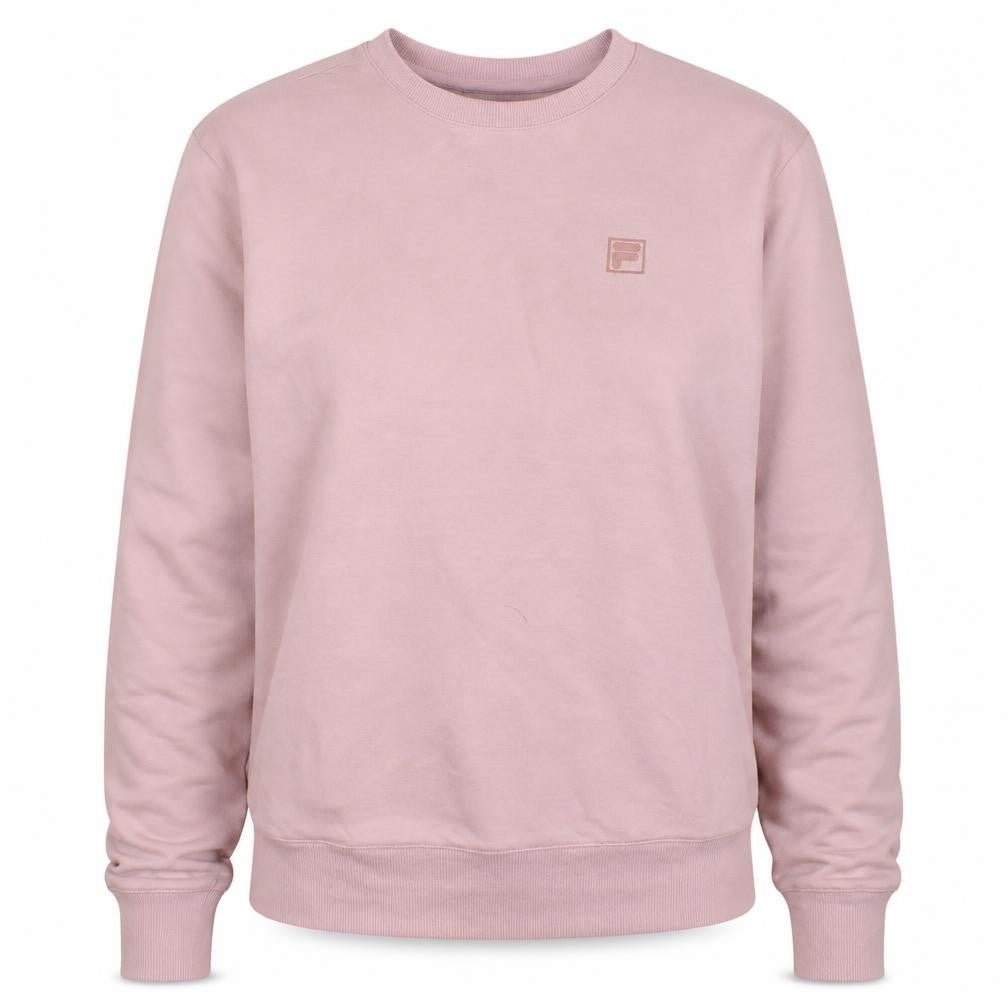 Fila Womens Pink Crew Neck Pullover Sweatshirt UK M
